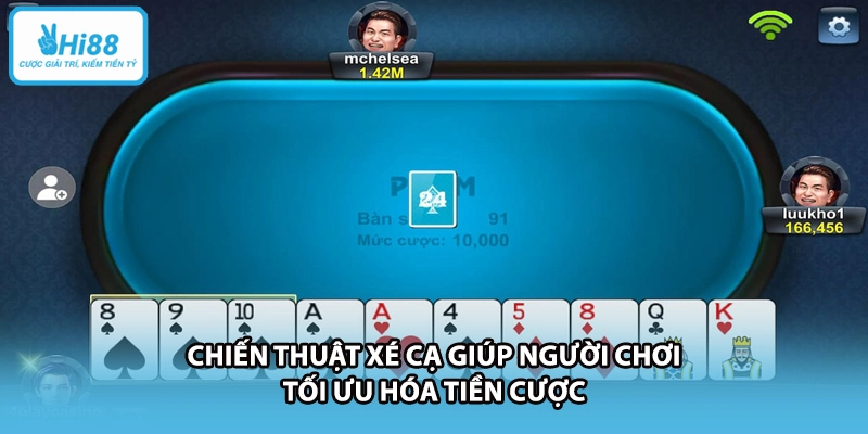 Chiến thuật xé cạ giúp người chơi tối ưu hóa tiền cược