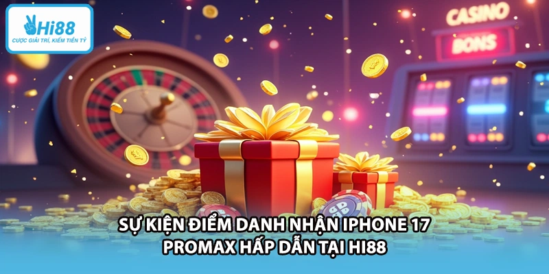 Sự kiện điểm danh nhận iphone 17 promax hấp dẫn tại HI88