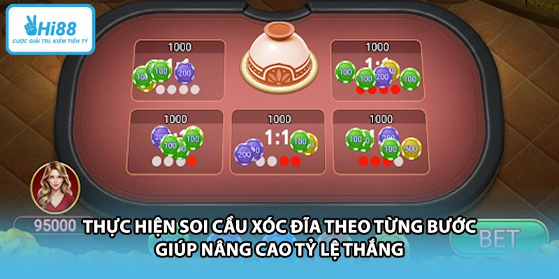 Thực hiện soi cầu xóc đĩa theo từng bước giúp nâng cao tỷ lệ thắng